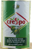 Grüne Oliven mit Stein - kleine Dose
