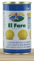 El Faro Oliven gefüllt mit Sardellen