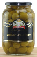 La Explanada - Grüne Oliven mit Stein - Glas 835g